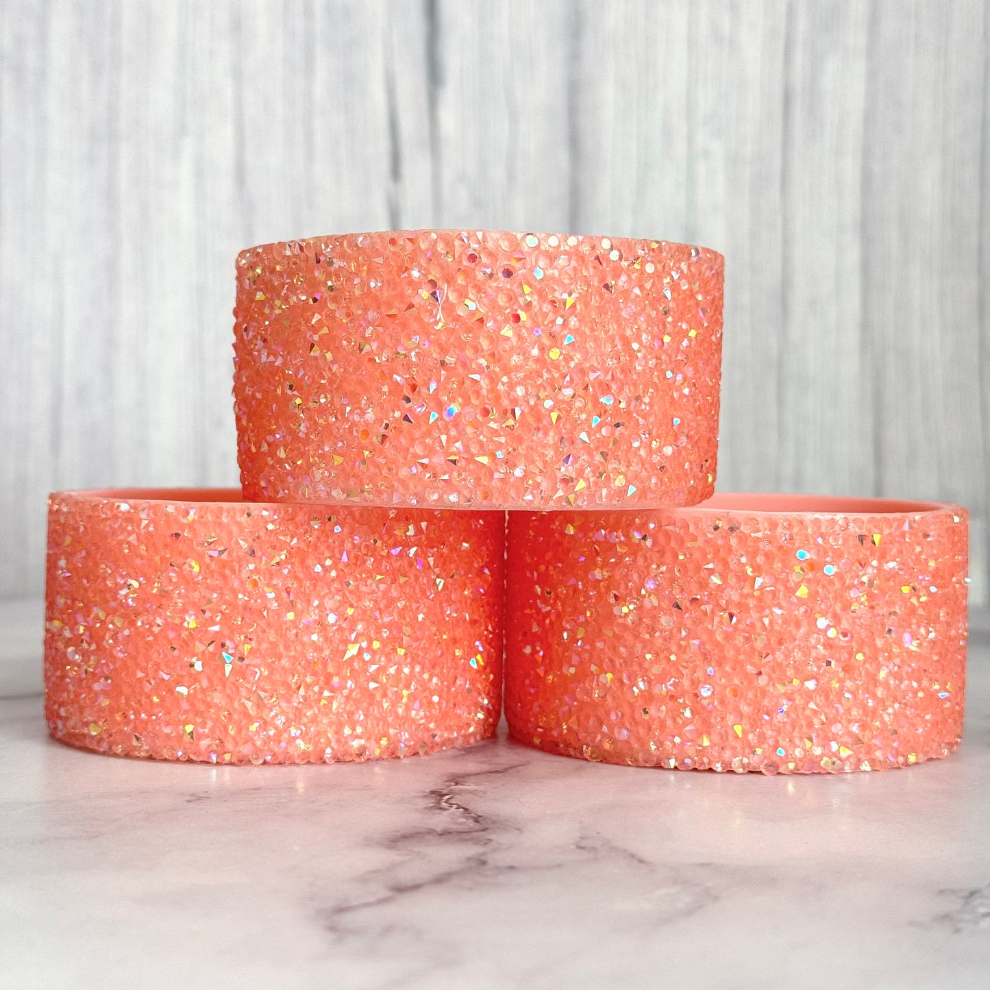 Pucker Peach Druzy BLING Tumbler Boot