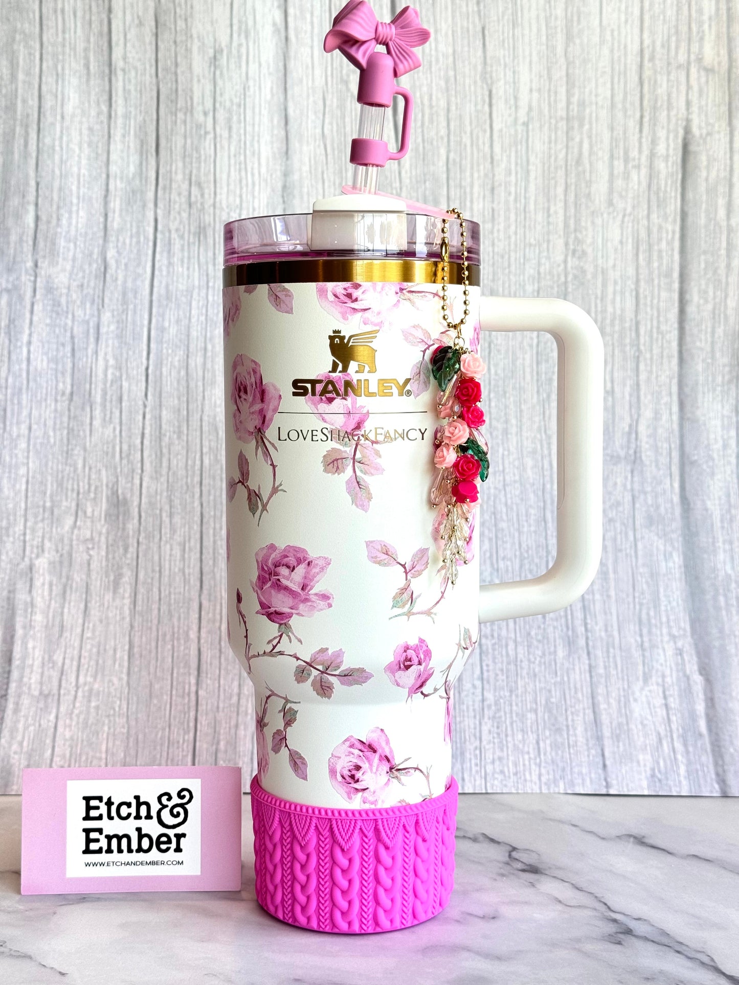 WINTER PINK MACRAME Tumbler Boot