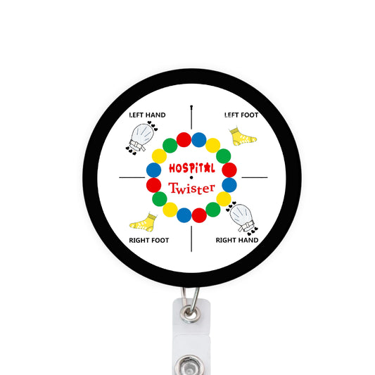 Hospital Twister Badge Reel