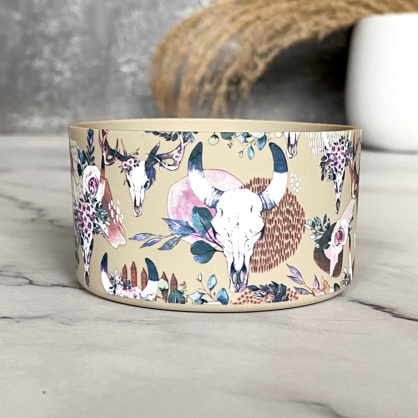 BOHO ANTLER Tumbler Boot  NEW! Brown floral