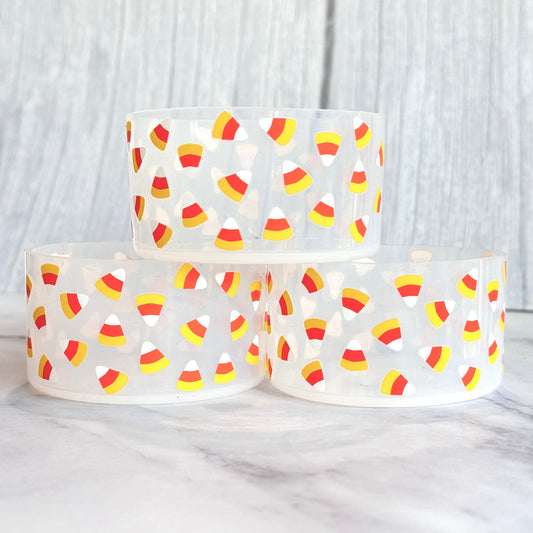 CLEAR Candy Corn Tumbler Boot
