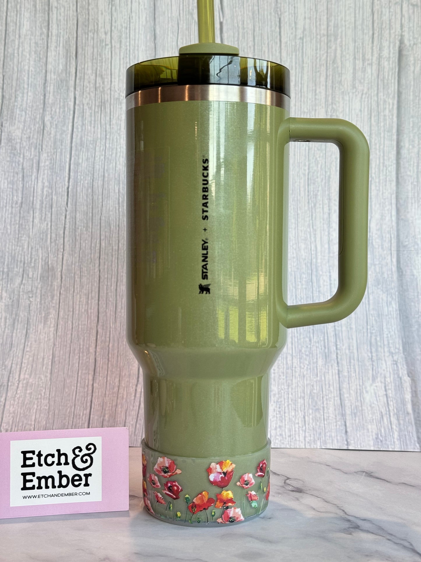 RED POPPIES Tumbler Boot