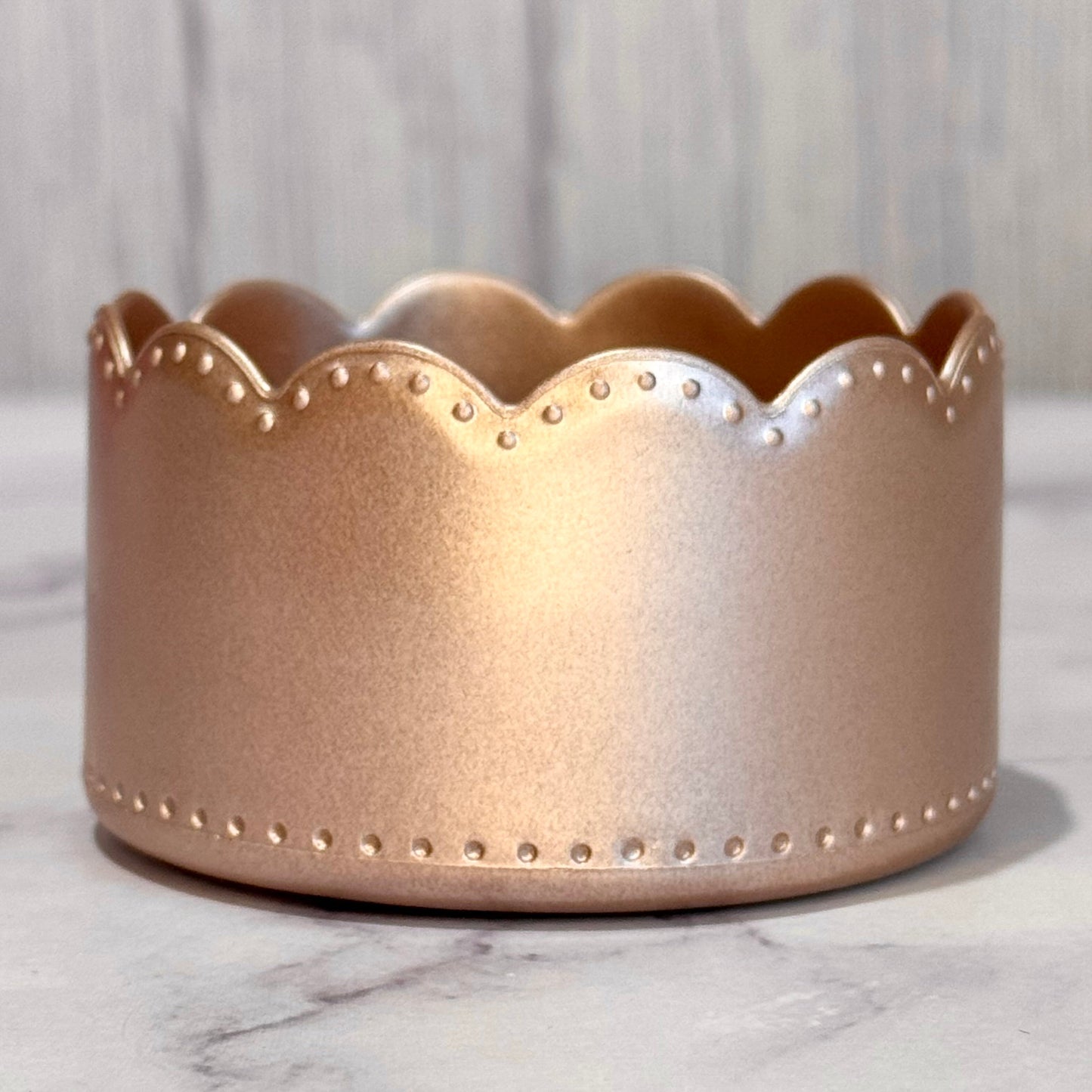 Rose Gold Scallop Tumbler Boot