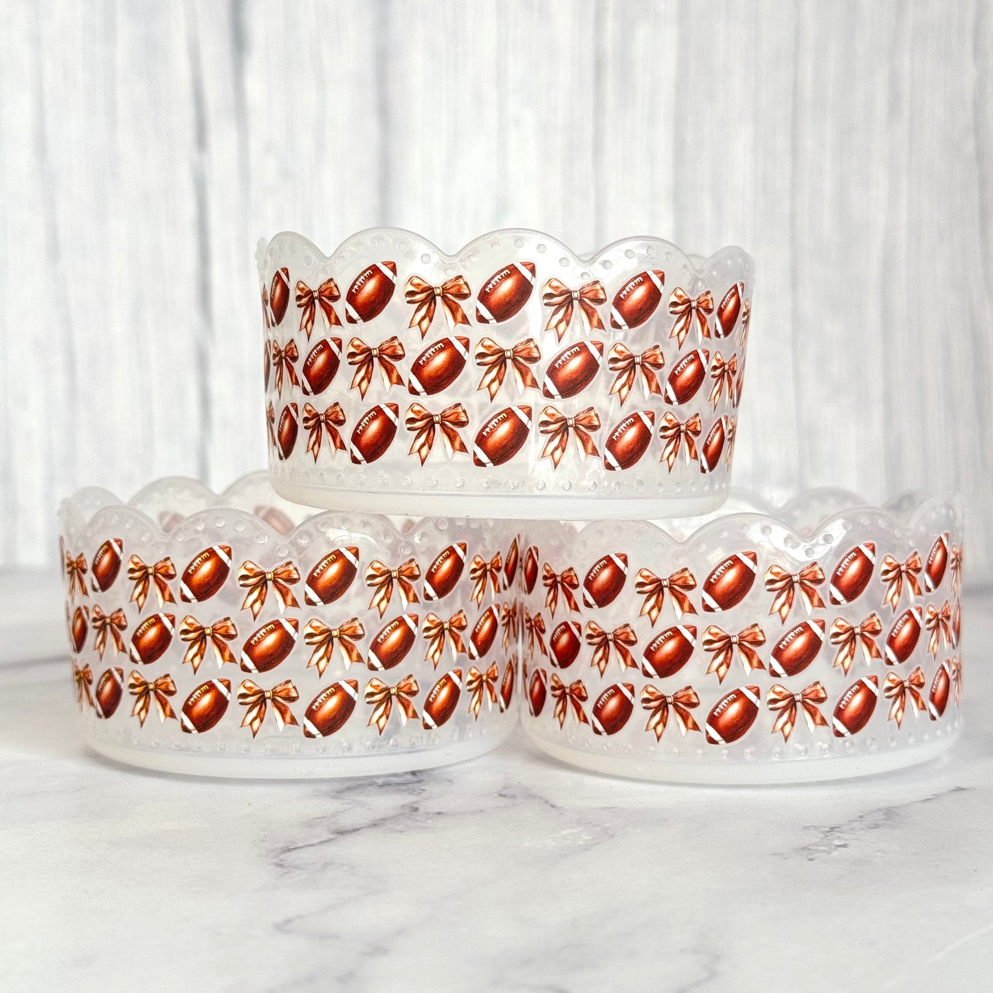 Coquette Football Scallop Tumbler Boot