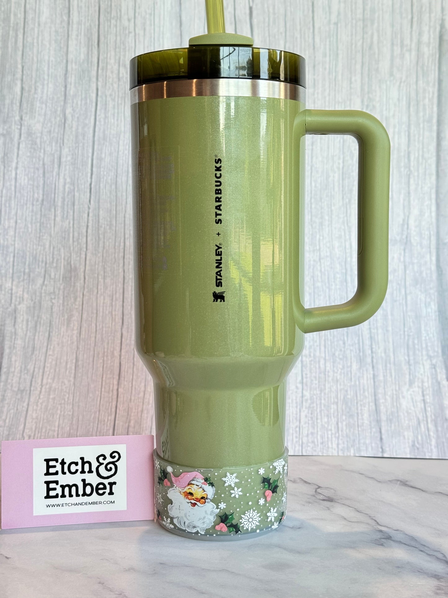 PINK VINTAGE Santa Tumbler Boot
