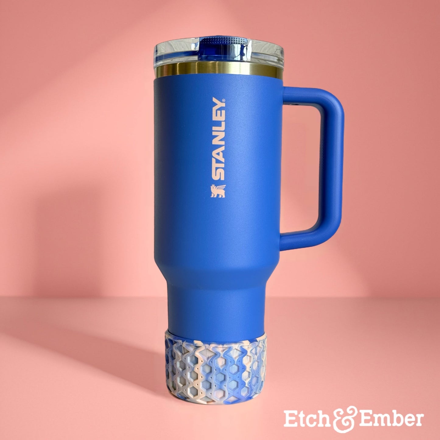 Royal Blue Bliss Waffle Tumbler Boot