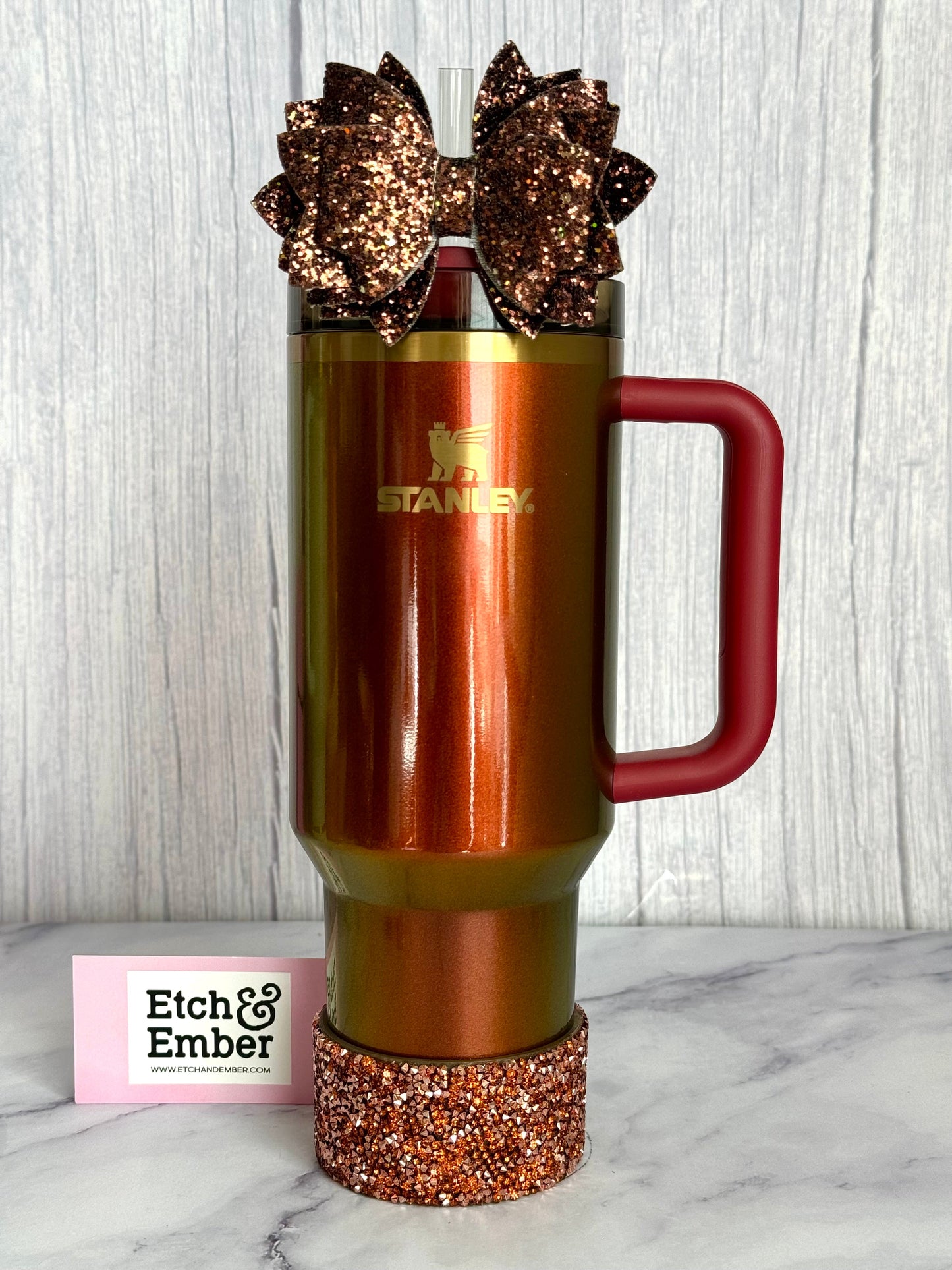 Rose Gold Druzy BLING Tumbler Boot