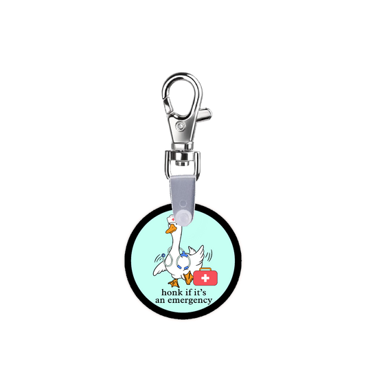 Silly Goose Honk If It’s An Emergency Smart CodeClip Keychain