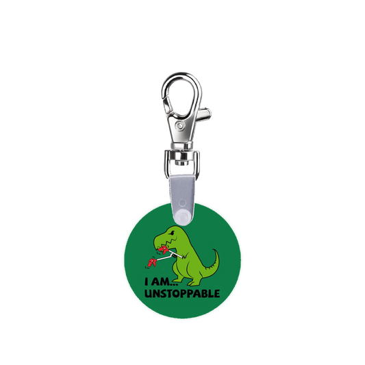 I Am Unstoppable T Rex Smart CodeClip Keychain
