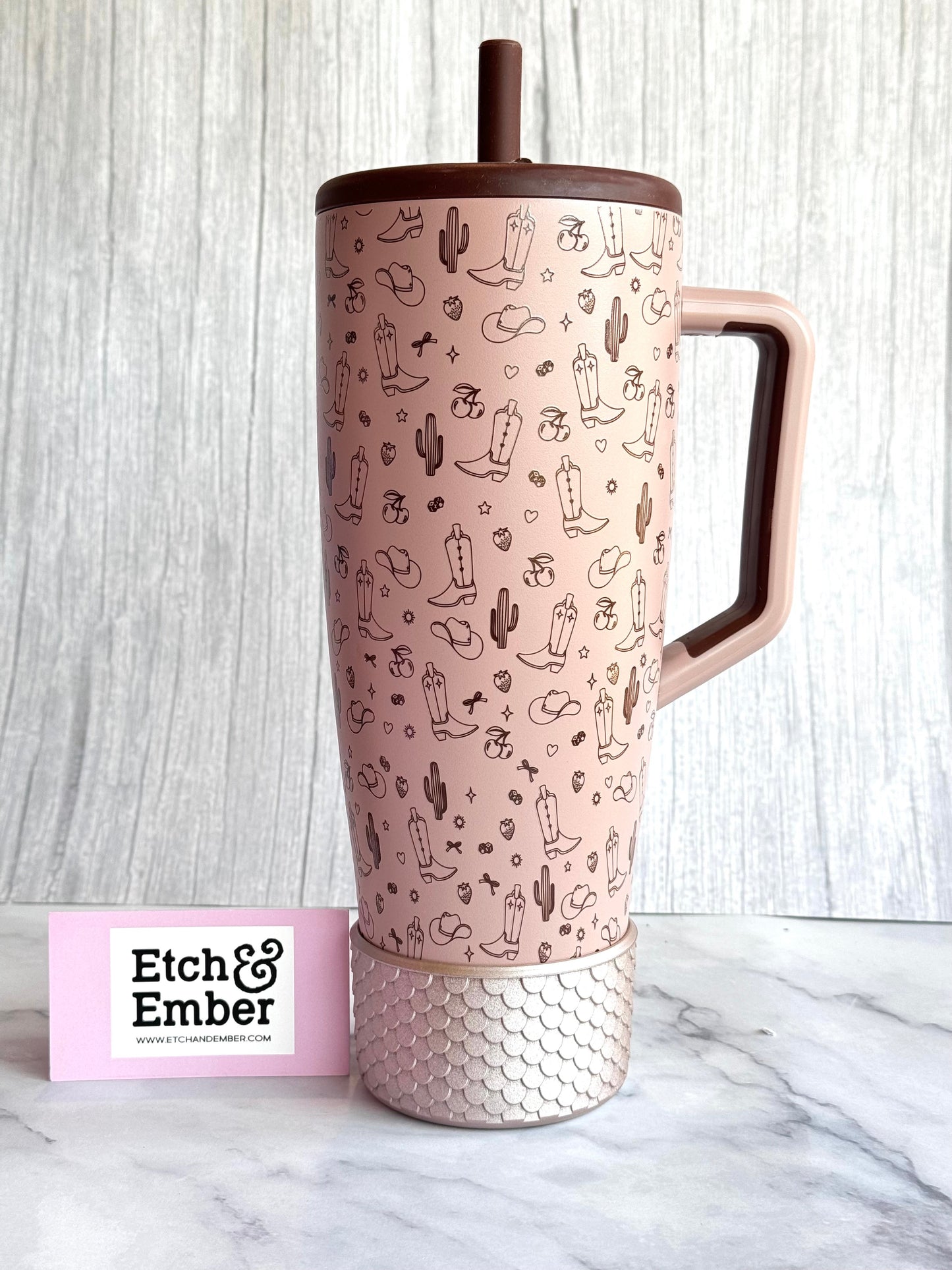 ROSE GOLD MERMAID Tumbler Boot