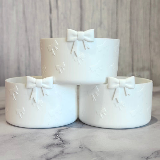 White Mini Bows Tumbler Boot