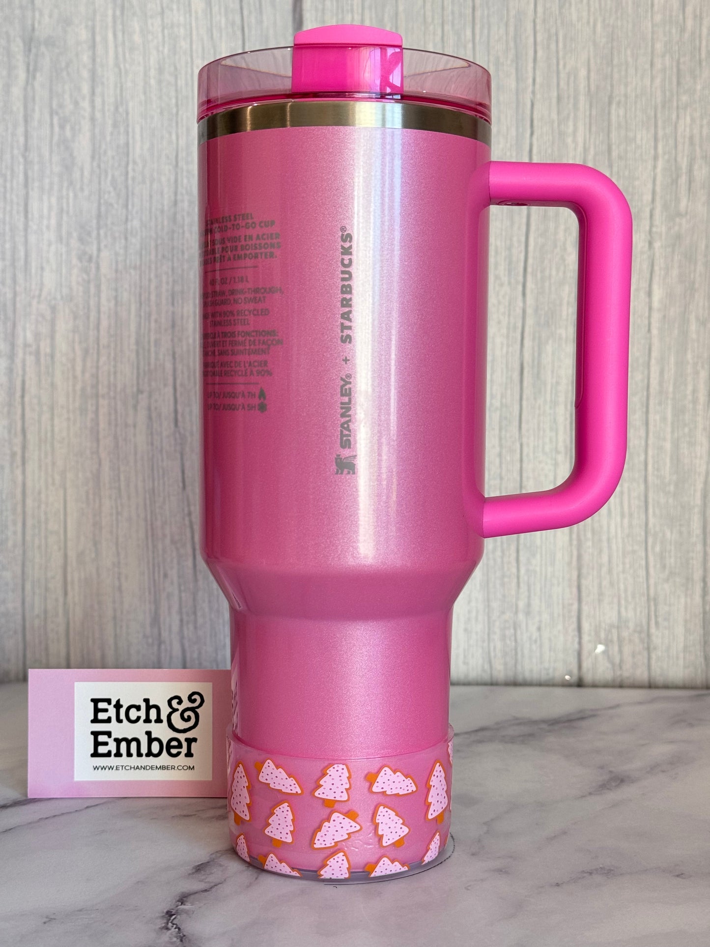 CLEAR Christmas Cookies Tumbler Boot