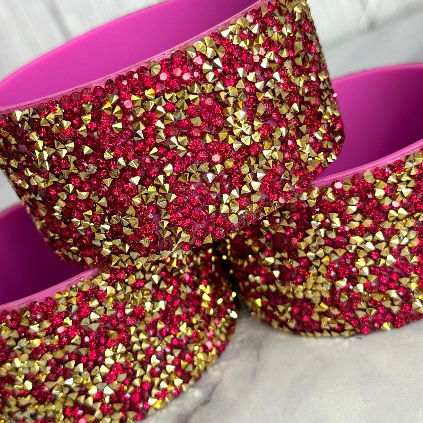 Berry Gold Druzy BLING Tumbler Boot