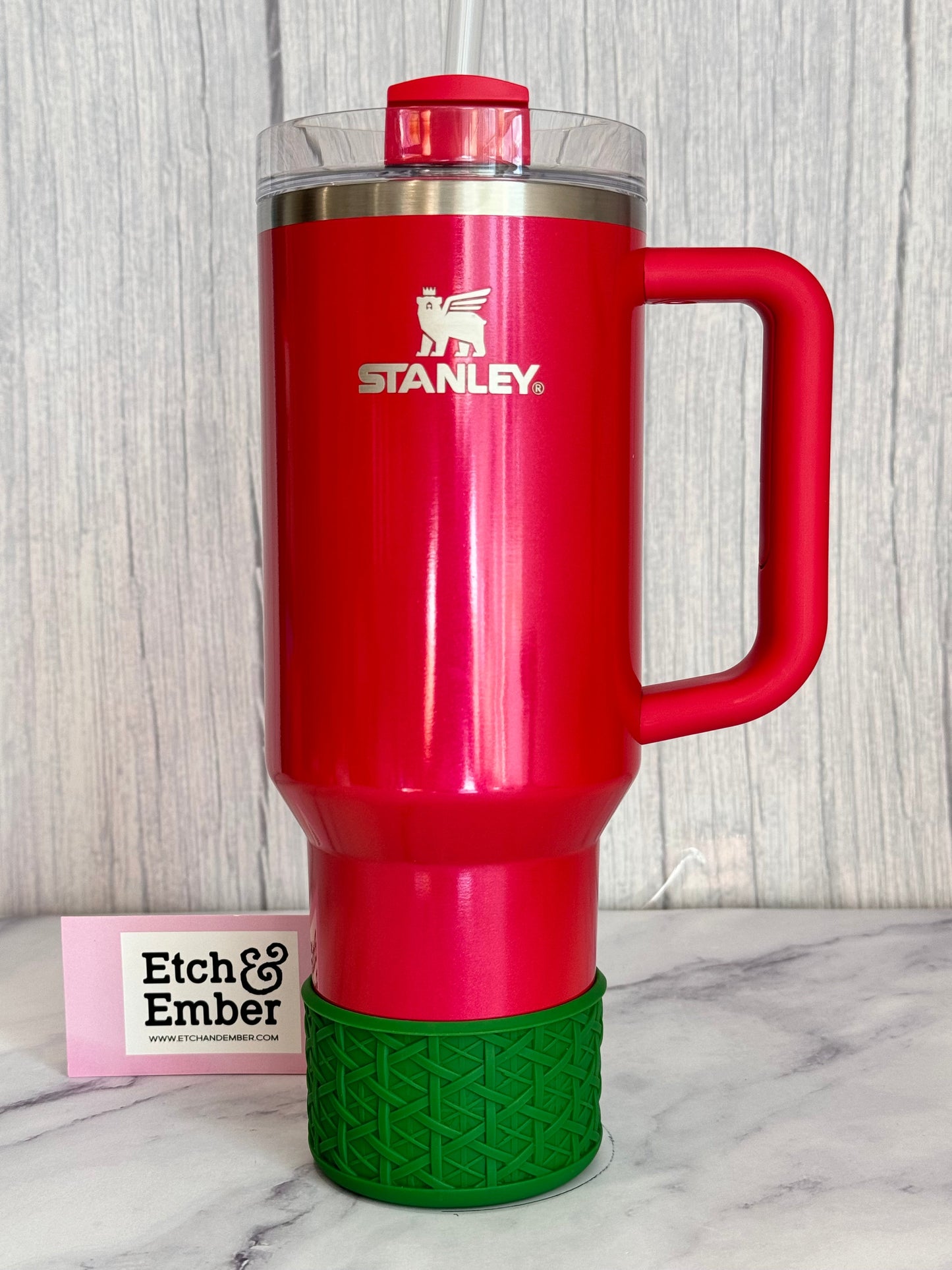 GREEN RATTAN Tumbler Boot  BY