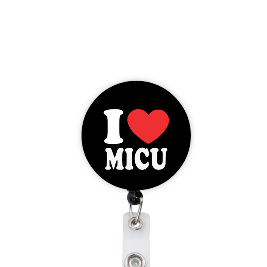 I Heart MICU Attached Badge Reel