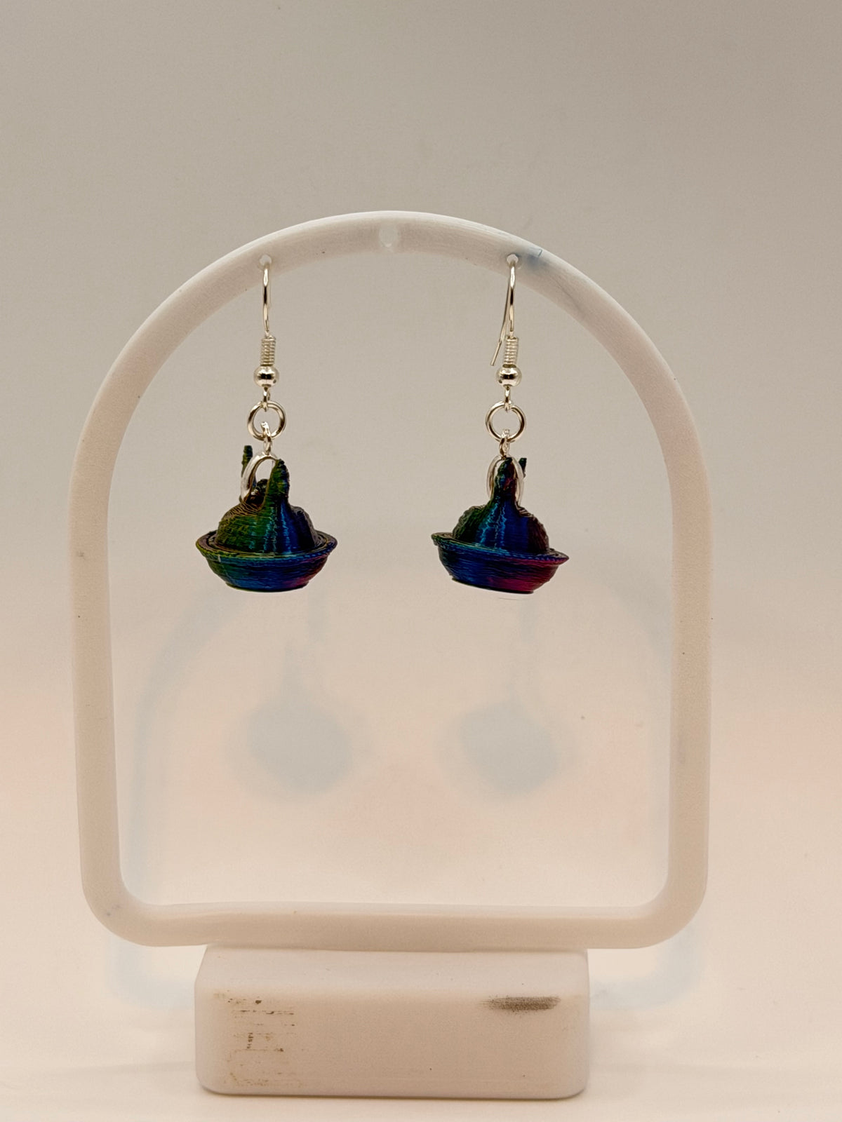 Tiny Hen On Nest Earrings