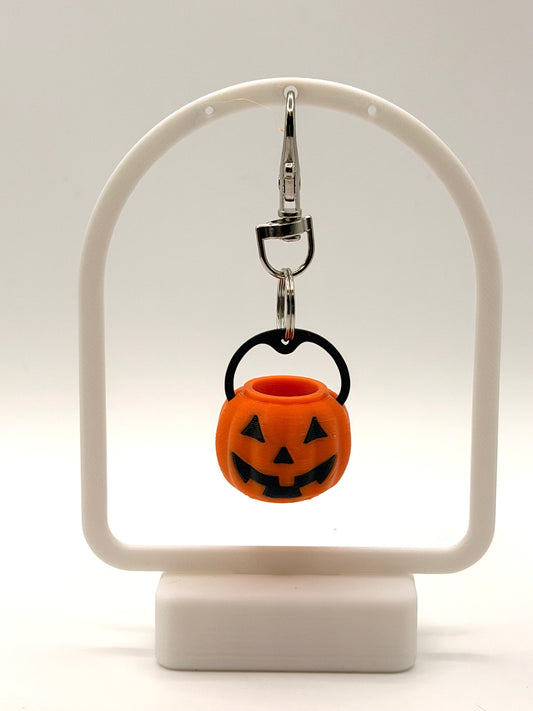 Halloween Candy Bucket Badge Reel Charm Key Chain