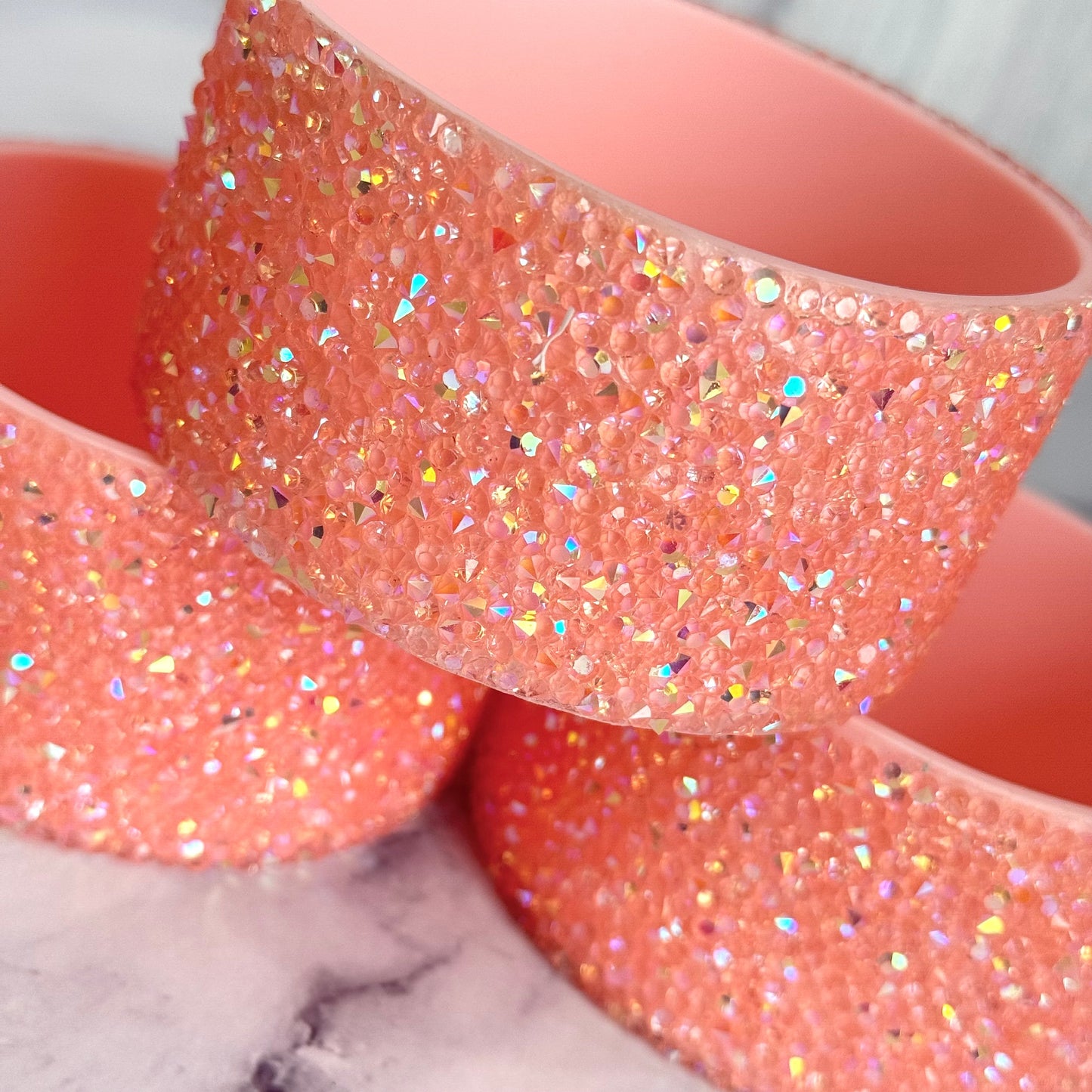 Pucker Peach Druzy BLING Tumbler Boot