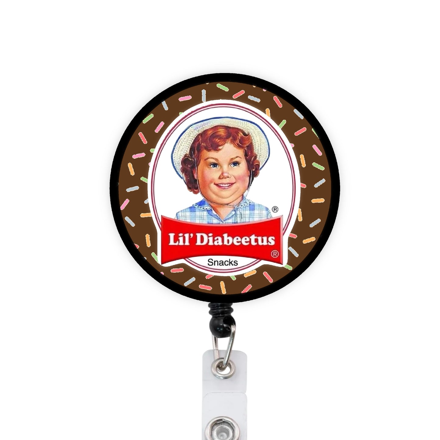 Lil Diabeetus ICU ER Nurse RN Badge Reel