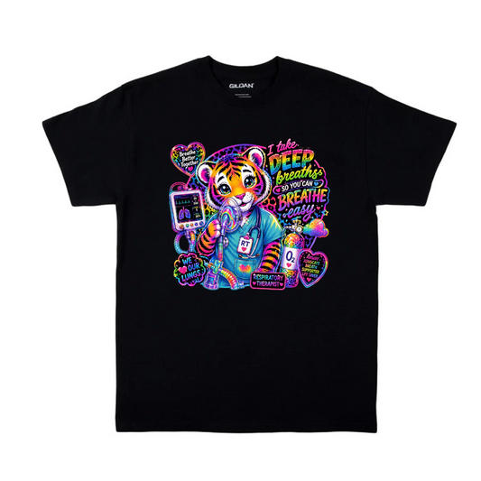 Vintage Lisa Frank Respiratory Therapist Registered Nurse T Shirt