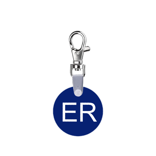Blue ER Smart CodeClip Keychain