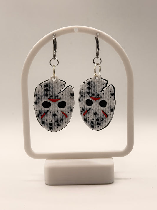 Halloween Jason Earrings