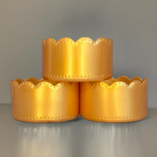 Gold Scallop Tumbler Boot