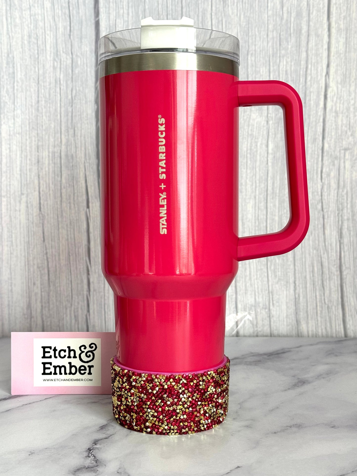 Berry Gold Druzy BLING Tumbler Boot