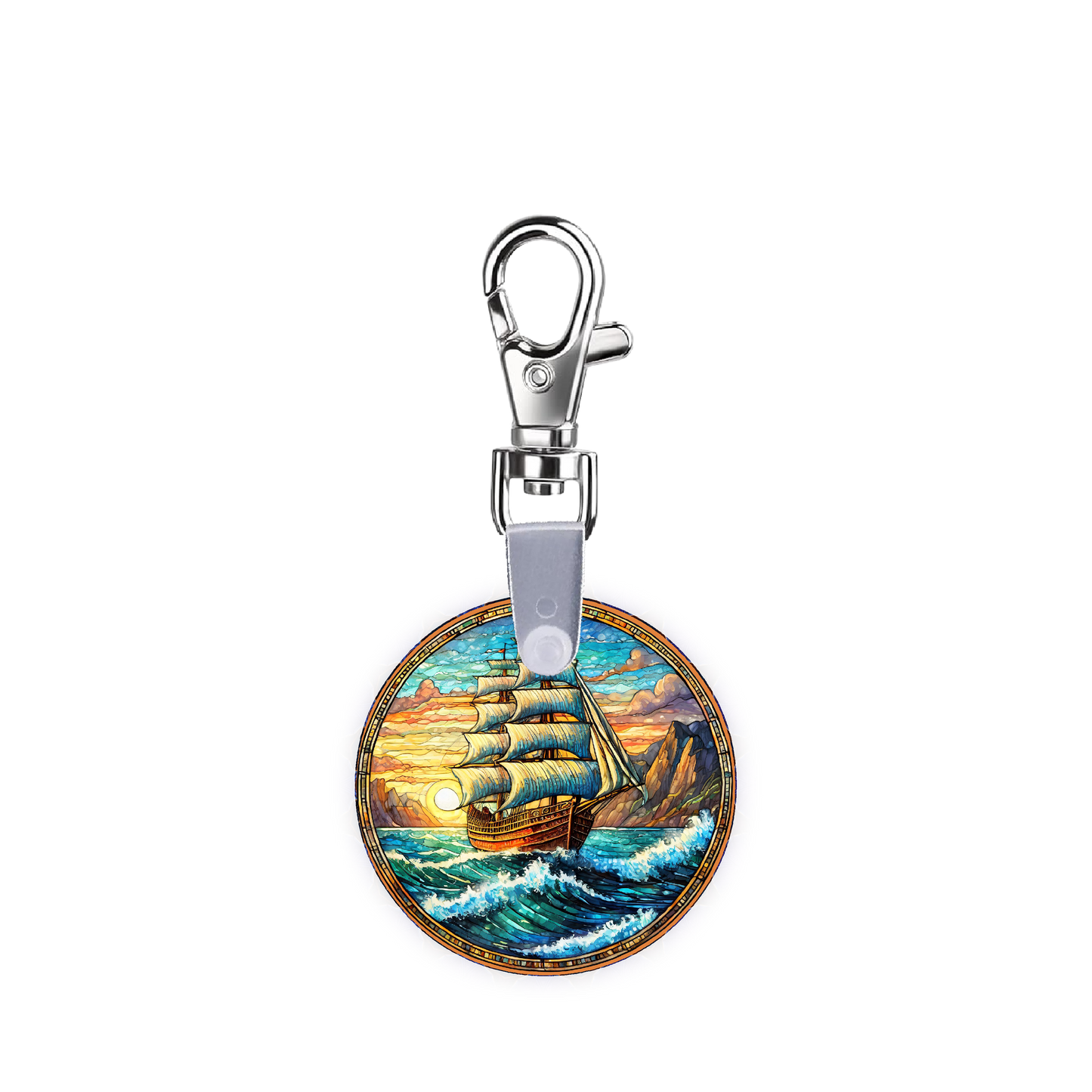 Old Ship Smart CodeClip Keychain