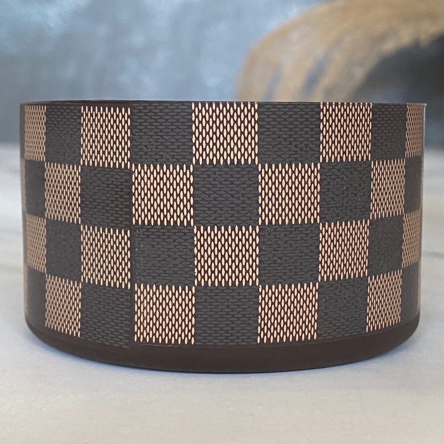 Brown Checkers Tumbler Boot