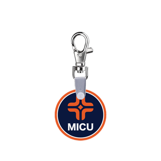 Orange MICU Smart CodeClip Keychain