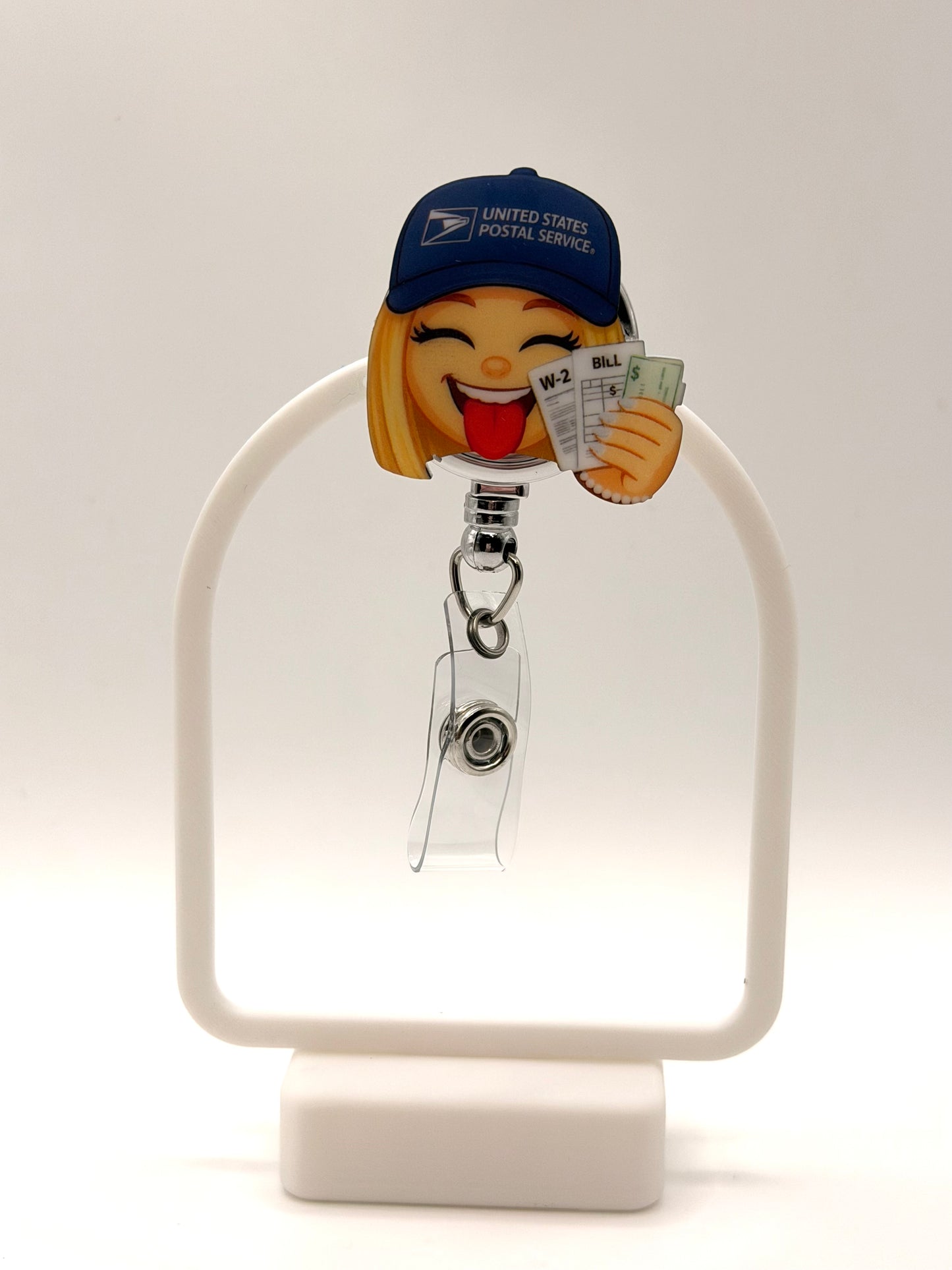 USPS post Office Girl Badge Reel