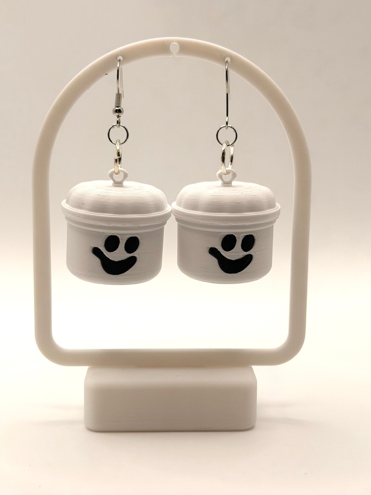 Halloween Boo Bucket Earrings.  Different Styles Available