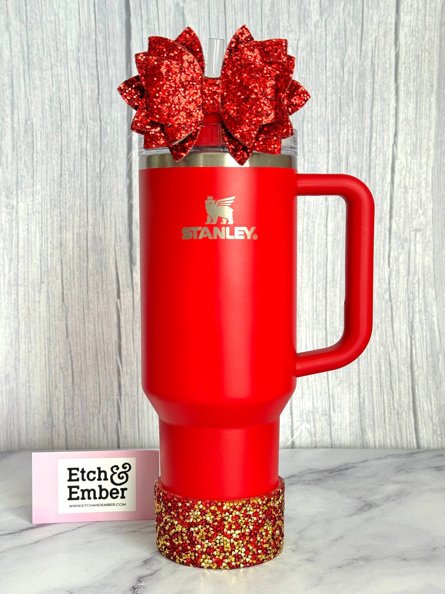 Scarlet Druzy BLING Tumbler Boot