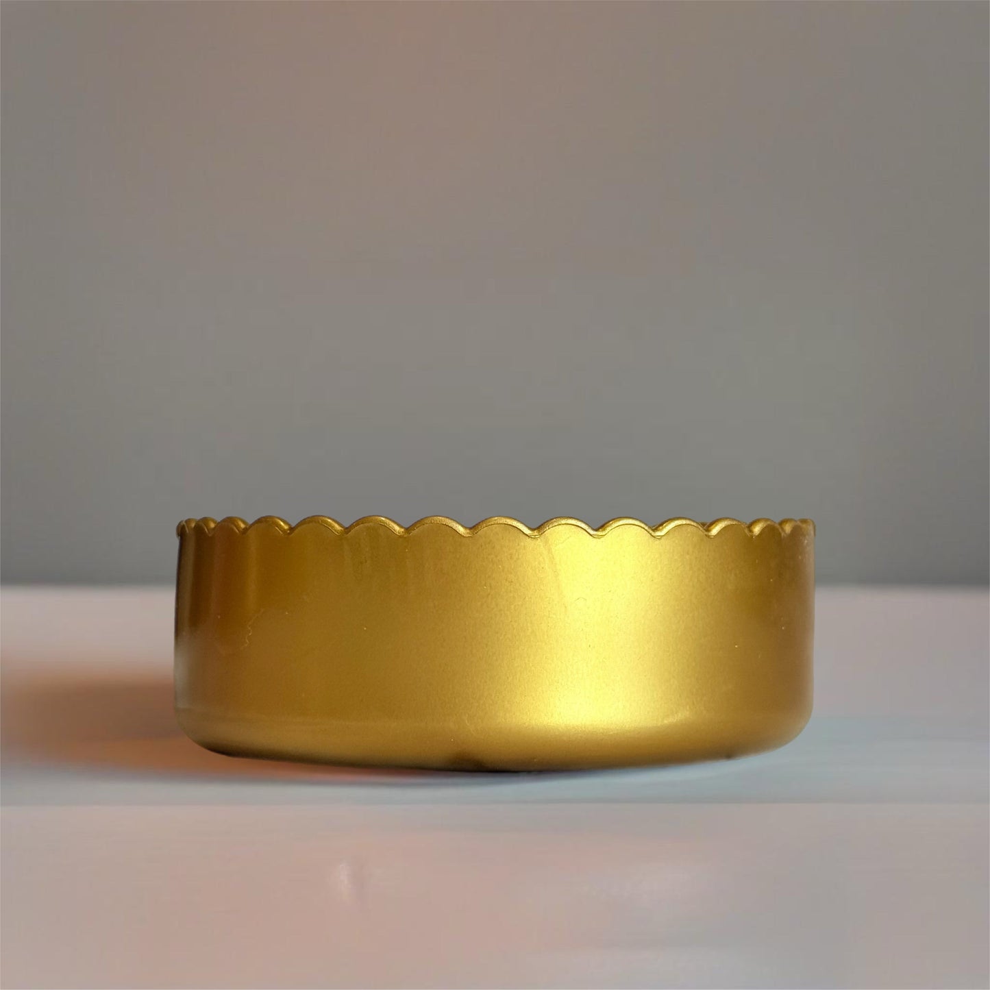 Bronze Metallic 3.25” Scalloped Shorty Tumbler Boot