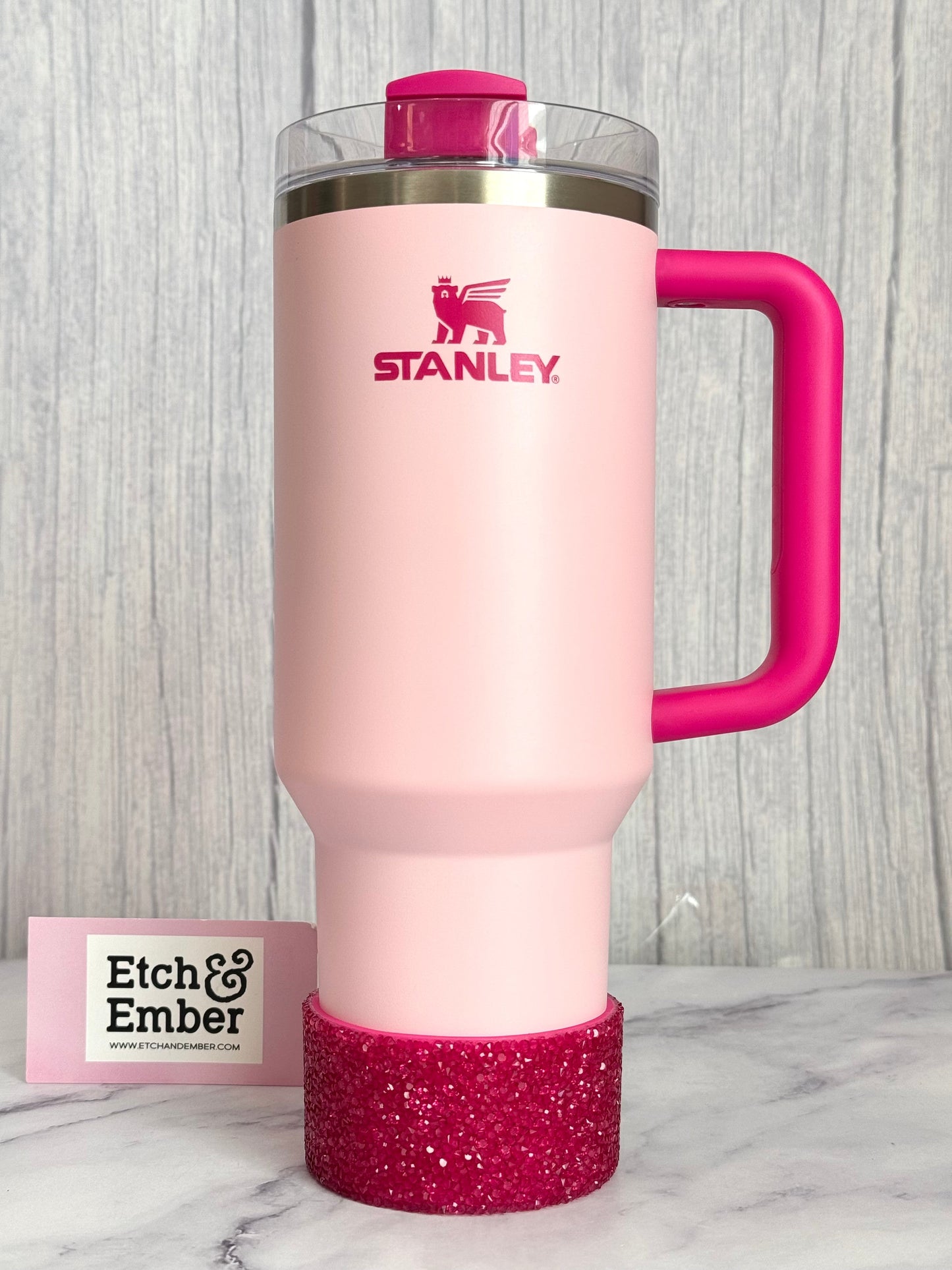 Flamingo Druzy BLING Tumbler Boot