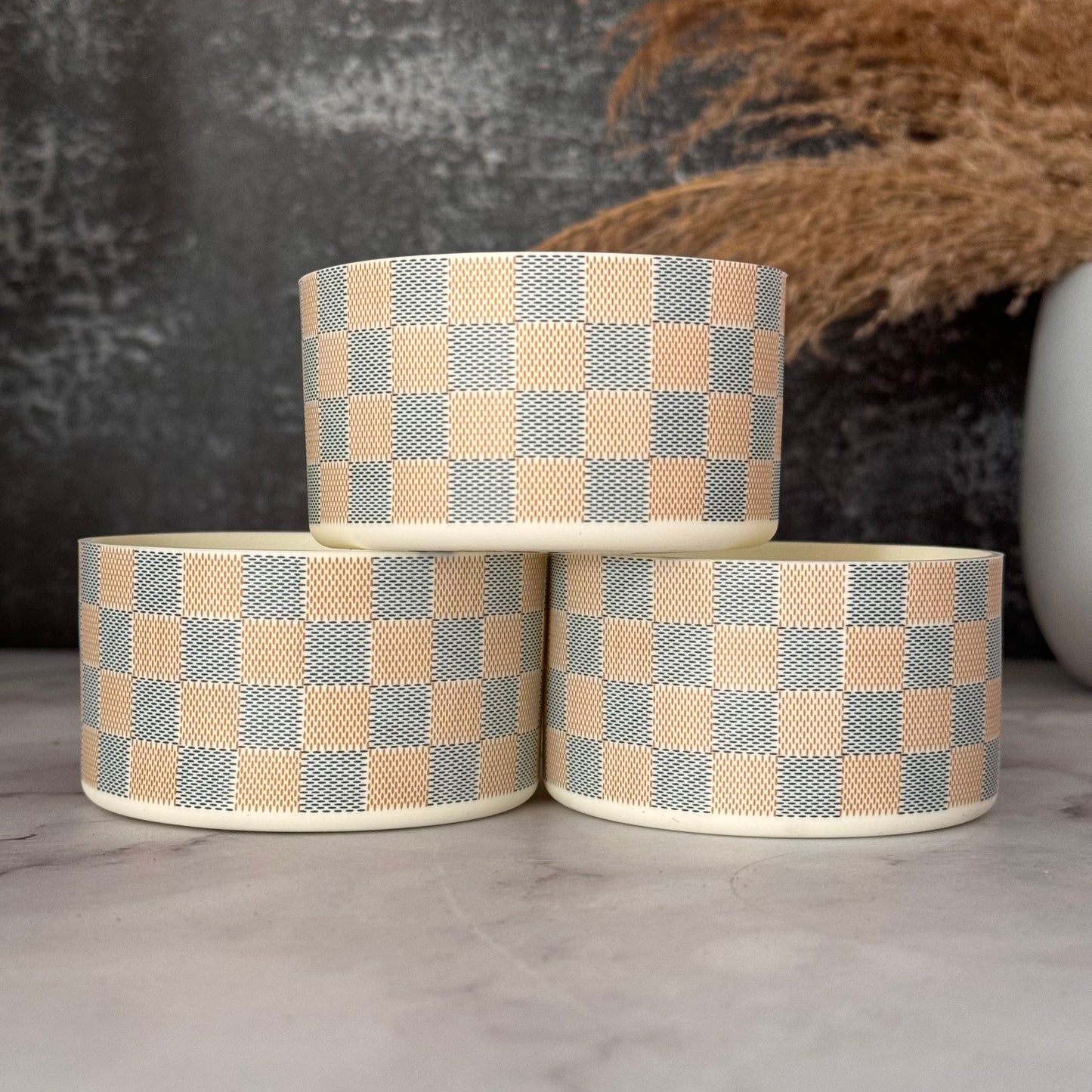 Cream Checkers Tumbler Boot