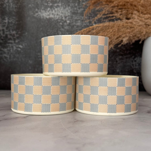 Cream Checkers Tumbler Boot