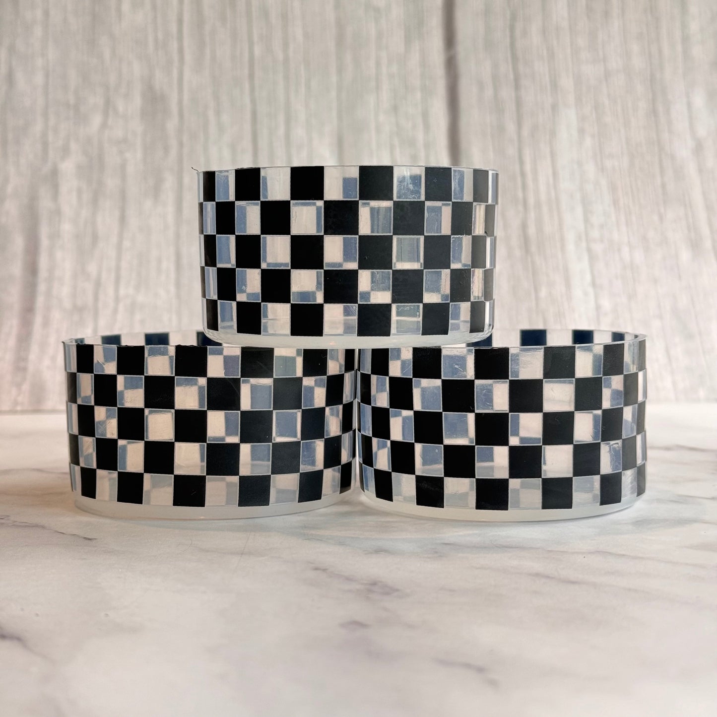 Clear Checkers Tumbler Boot