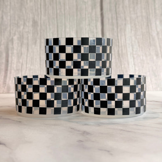 Clear Checkers Tumbler Boot
