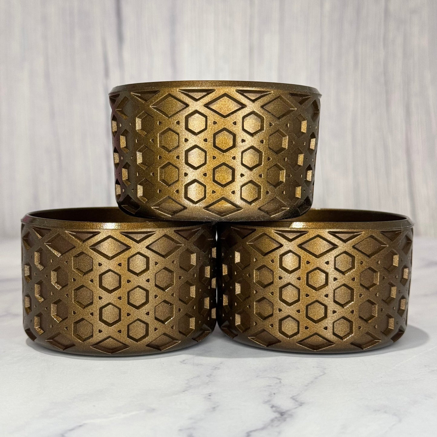 Deep Bronze Metallic Waffle Tumbler Boot