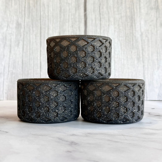 BLACK GLITTER WAFFLE Tumbler Boot