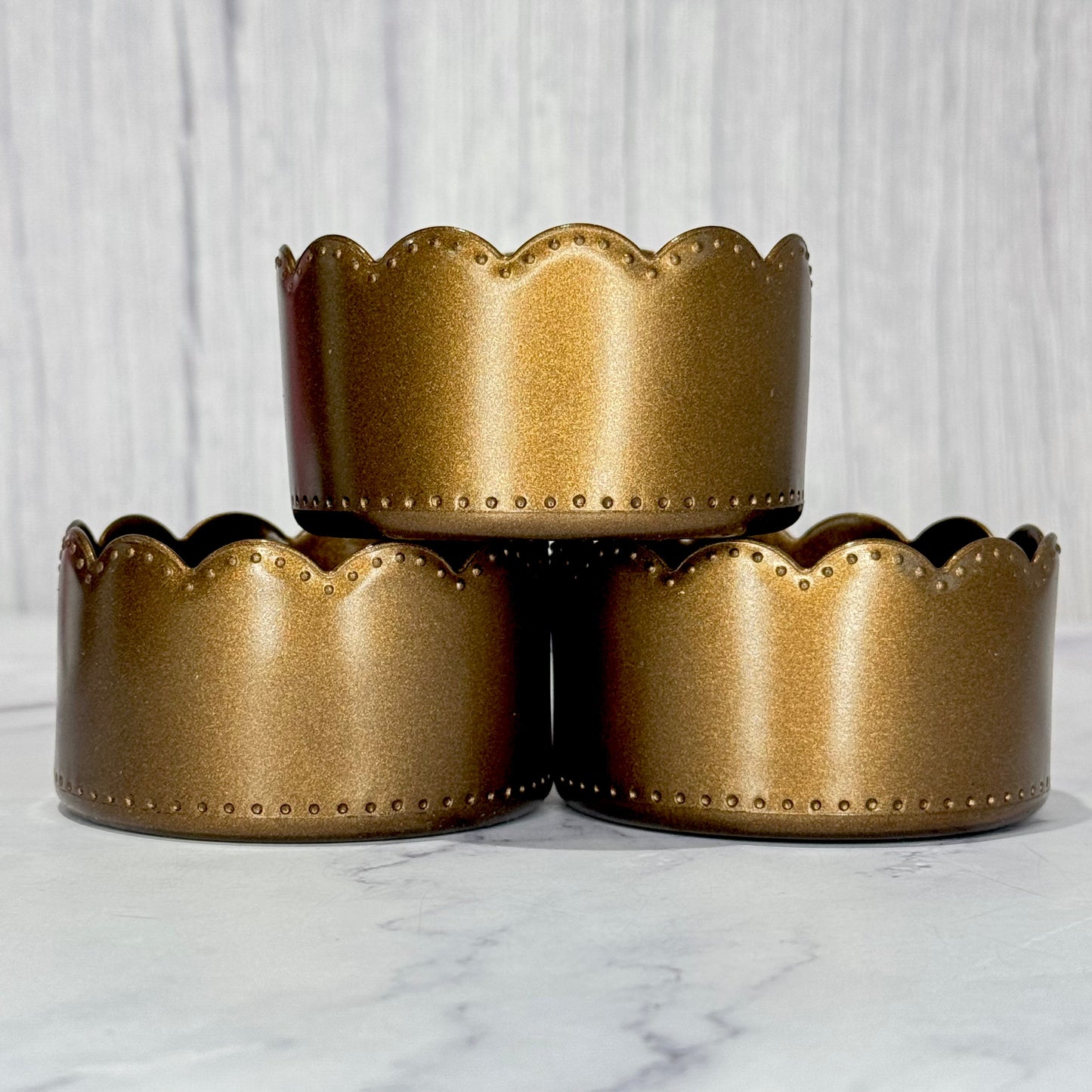 Deep Bronze Metallic Scallop Tumbler Boot