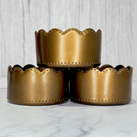 Deep Bronze Metallic Scallop Tumbler Boot
