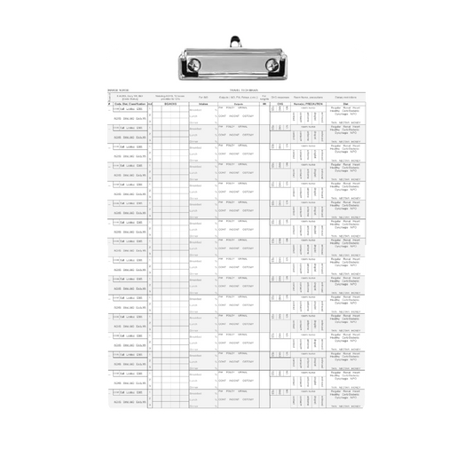 ShiftBoard Travel Brain Report Clipboard 16 Patient PCT Handoff