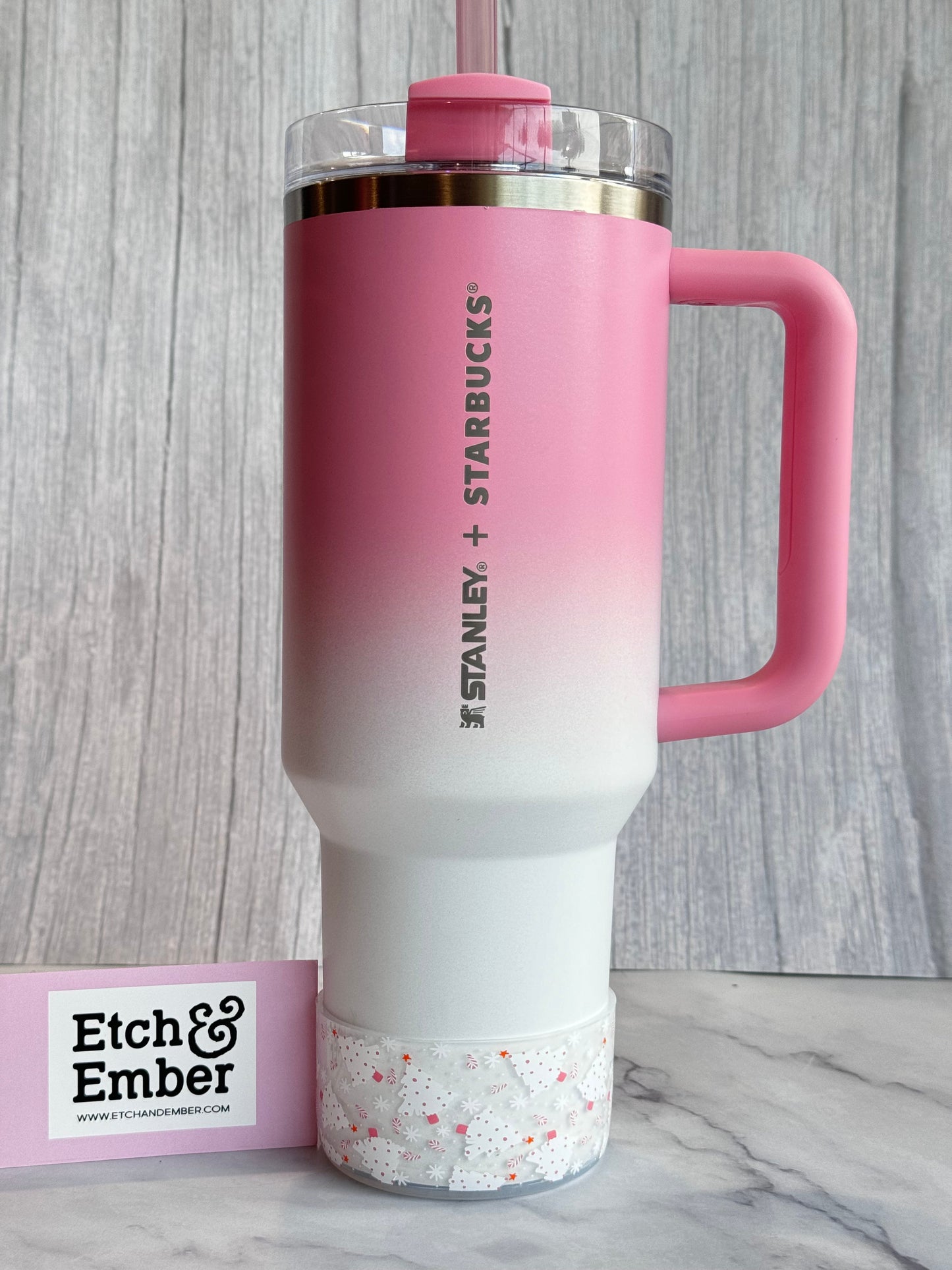 Candy Cane Christmas Tumbler Boot