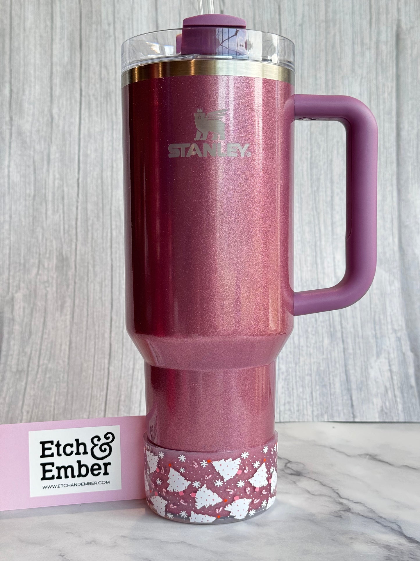 Candy Cane Christmas Tumbler Boot