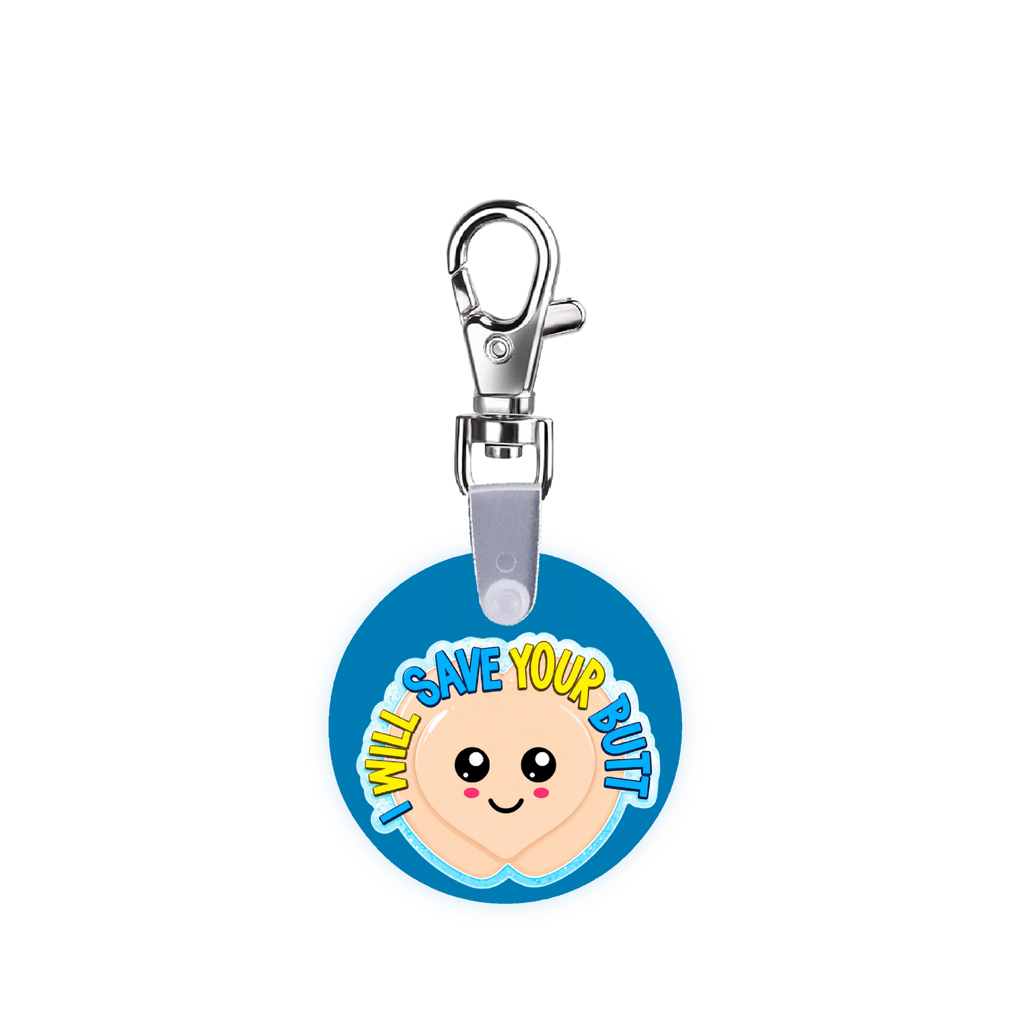 Mepilex Sacrum I Will Save Your Butt Smart CodeClip Keychain Digital Badge Buddy