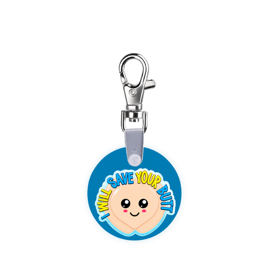 Mepilex Sacrum I Will Save Your Butt Smart CodeClip Keychain Digital Badge Buddy