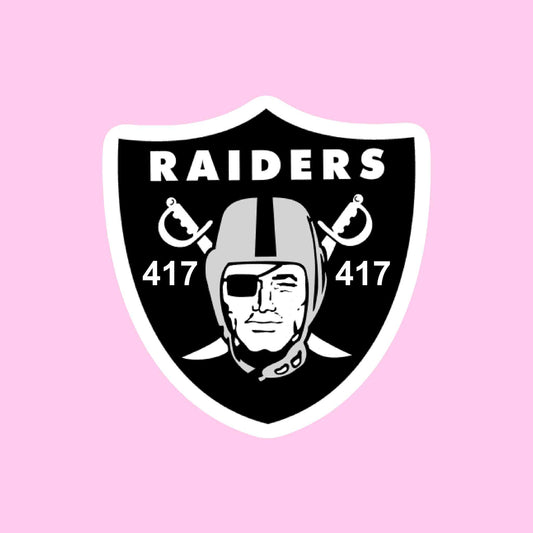 Raiders 417 Logo Car Decal